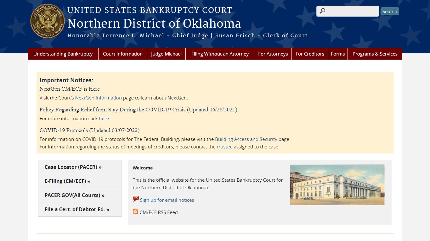 Northern District of Oklahoma | United States Bankruptcy Court